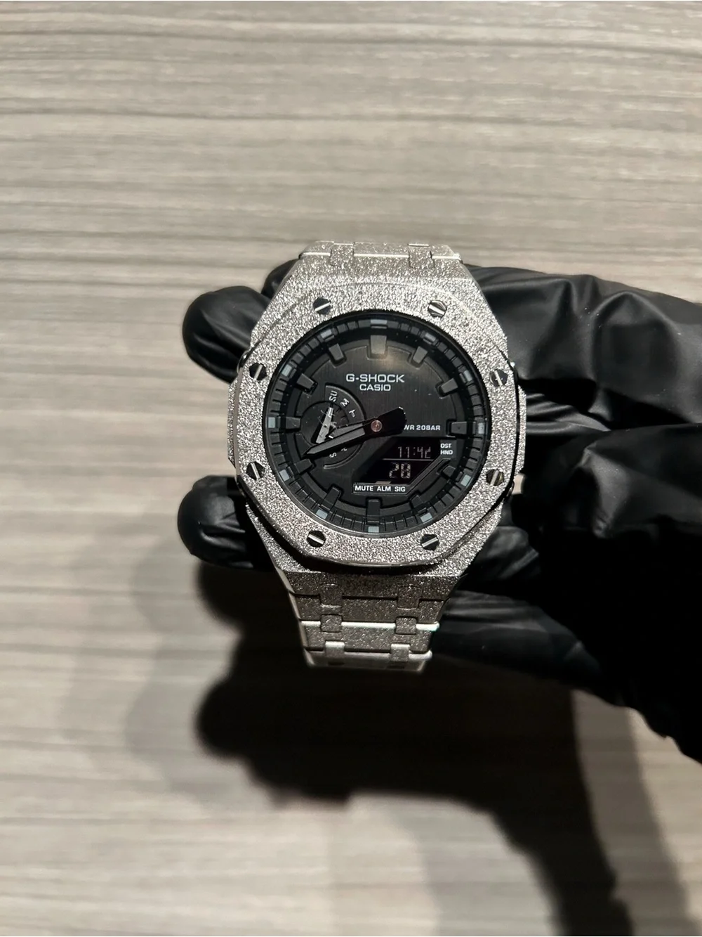 Custom 2100 G-Shock “Silver Frost”